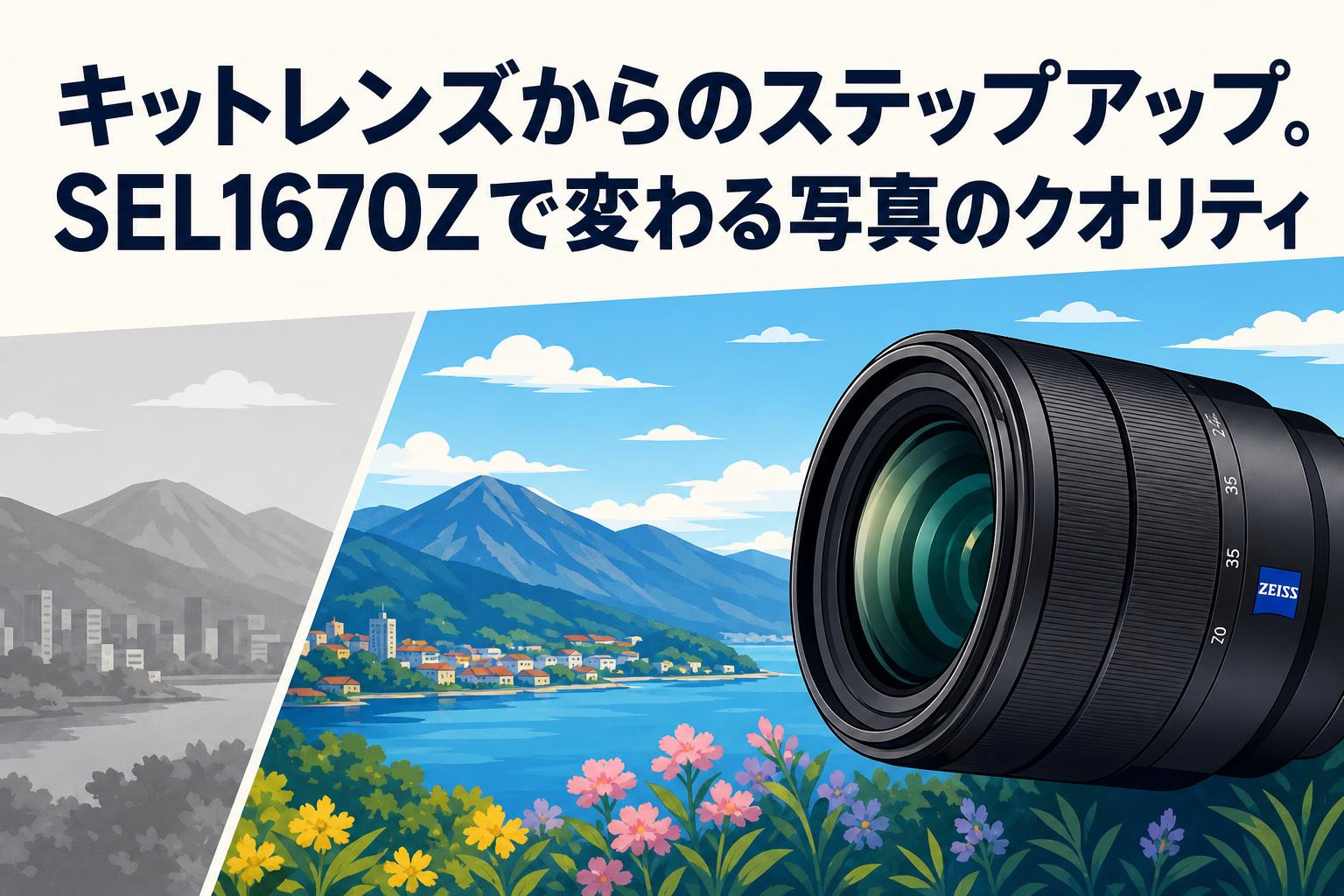 キットレンズからのステップアップ。SEL1670Zで変わる写真のクオリティ