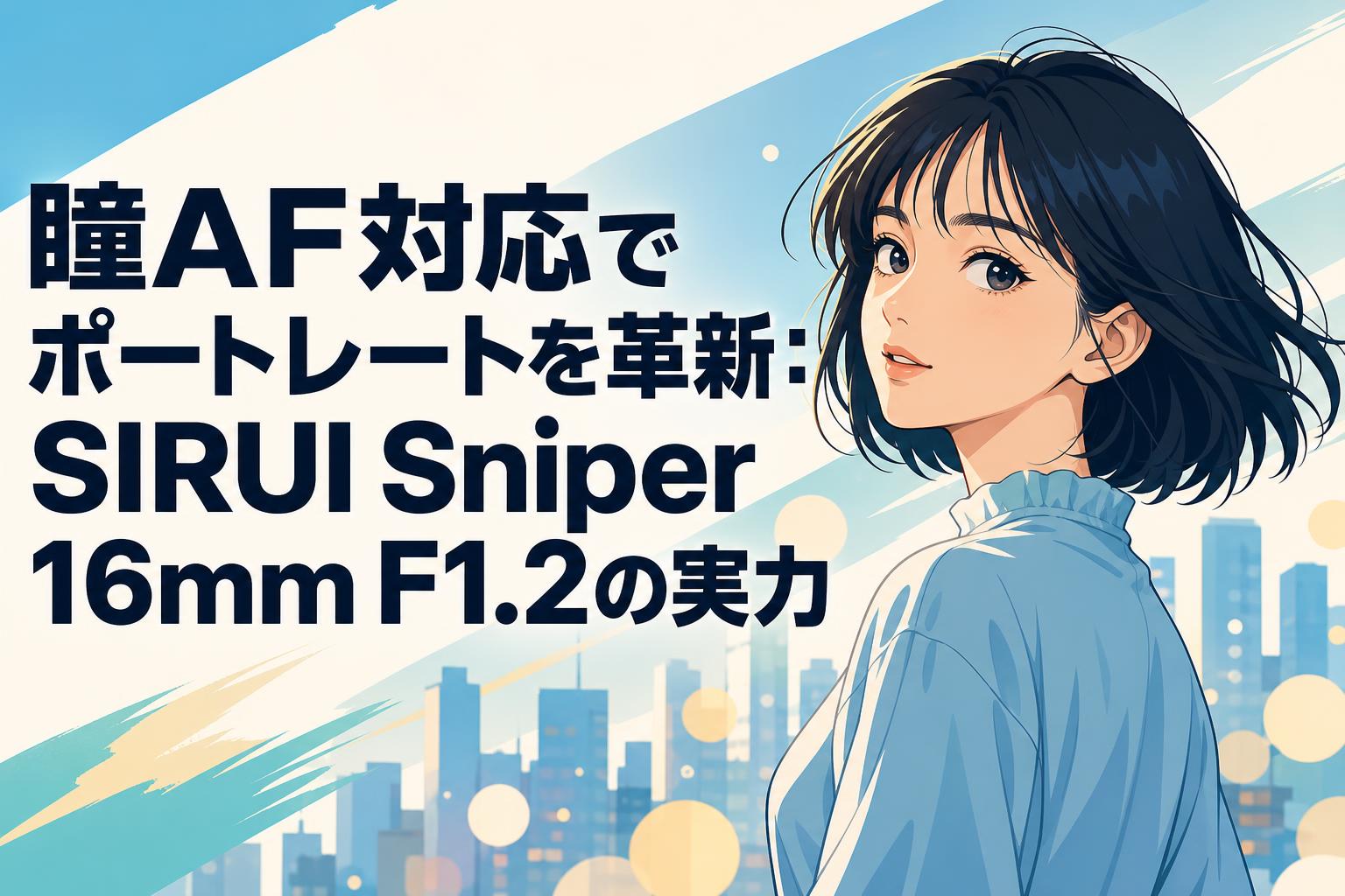瞳AF対応でポートレートを革新：SIRUI Sniper 16mm F1.2の実力