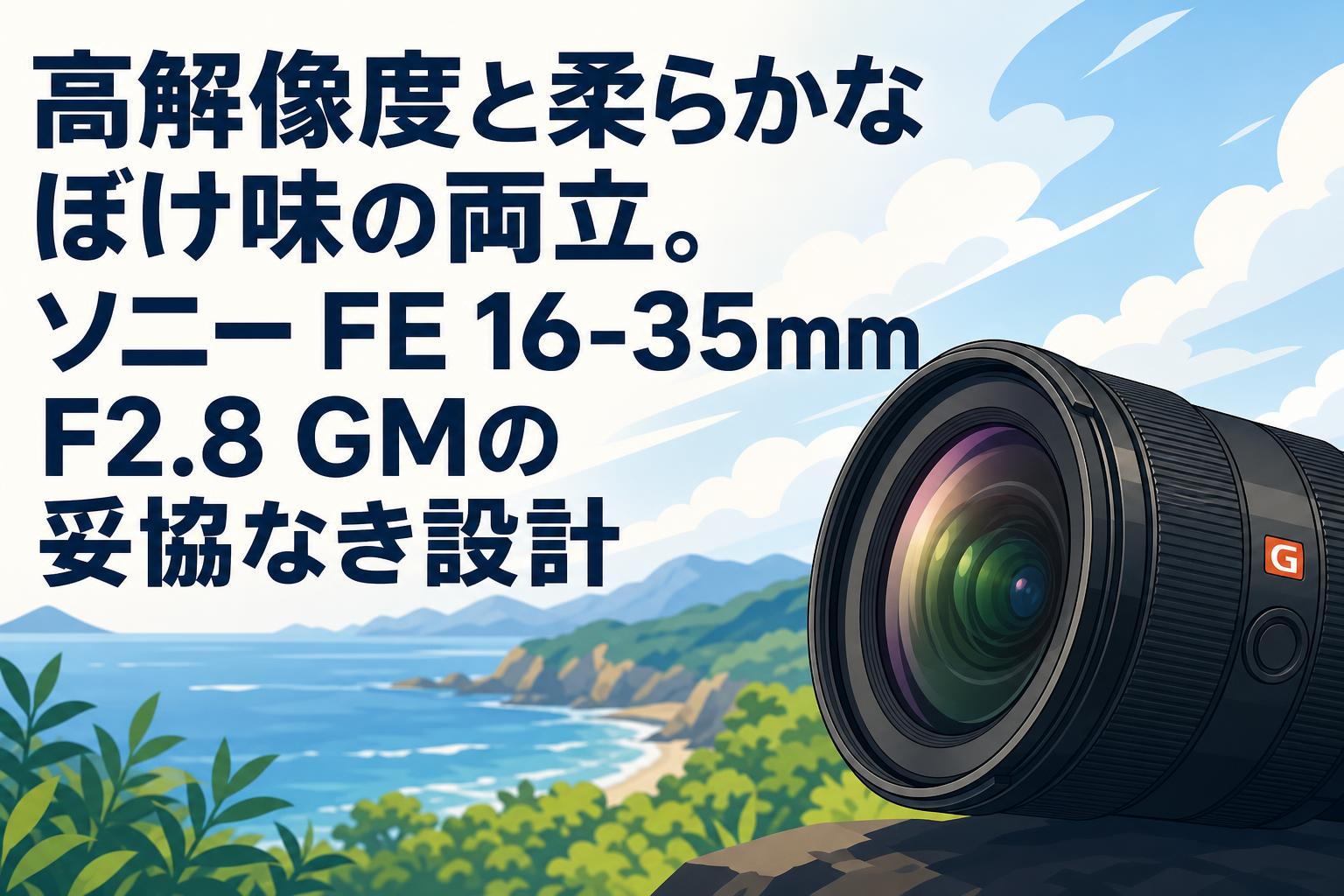 高解像度と柔らかなぼけ味の両立。ソニー FE 16-35mm F2.8 GMの妥協なき設計