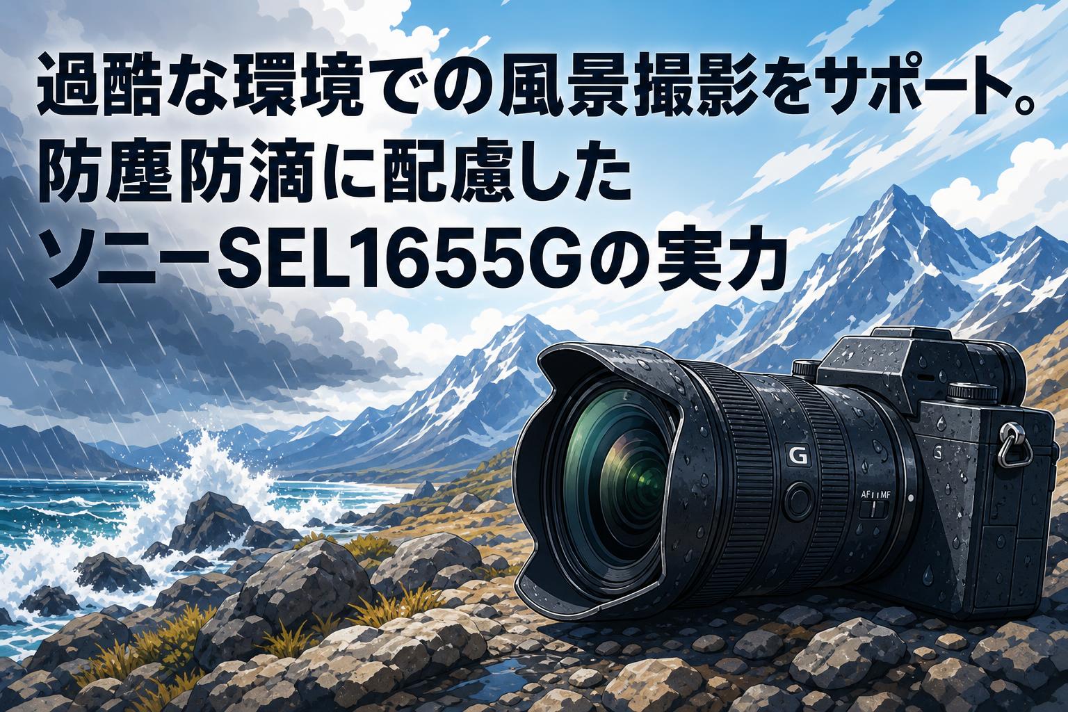 過酷な環境での風景撮影をサポート。防塵防滴に配慮したソニーSEL1655Gの実力
