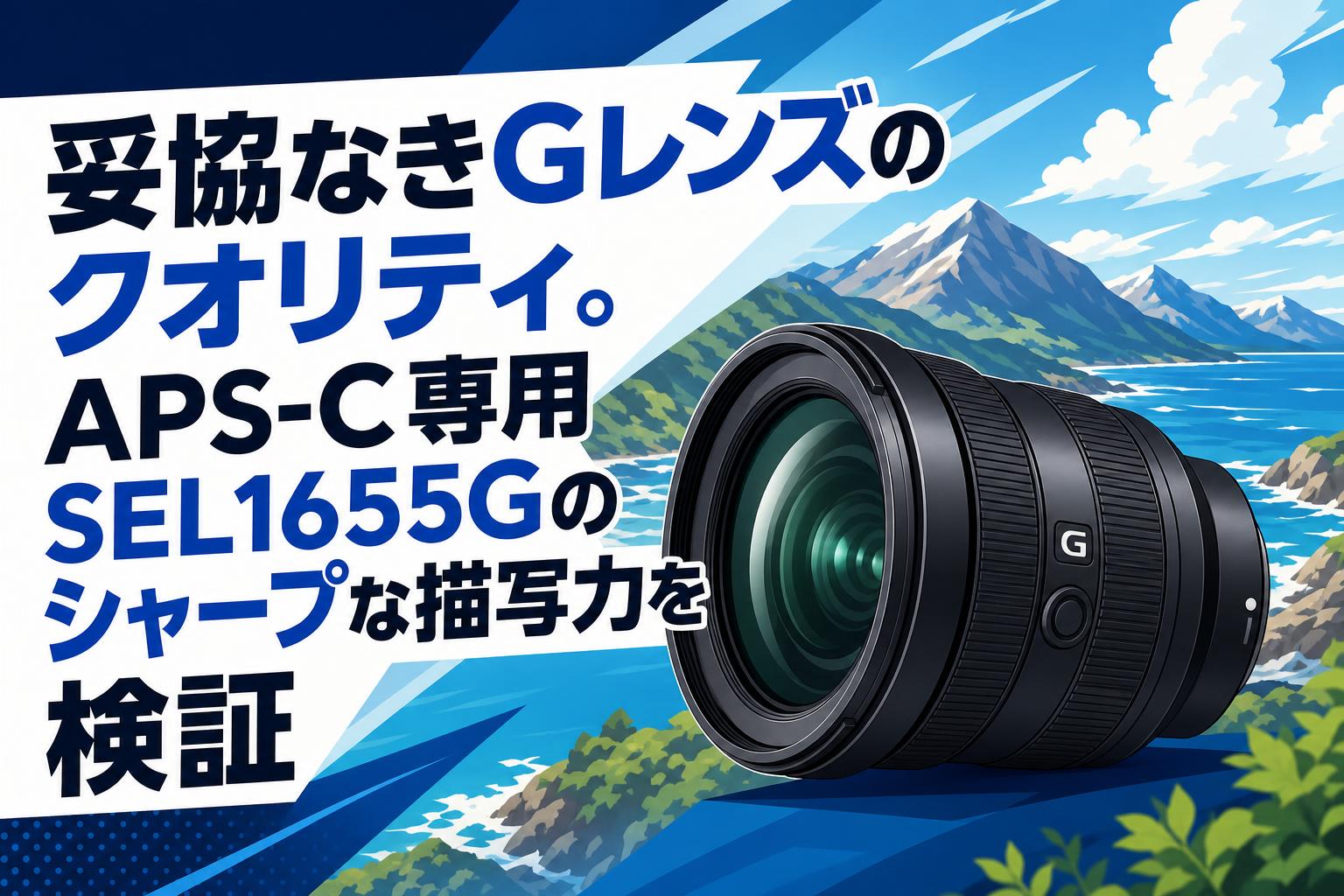 妥協なきGレンズのクオリティ。APS-C専用SEL1655Gのシャープな描写力を検証