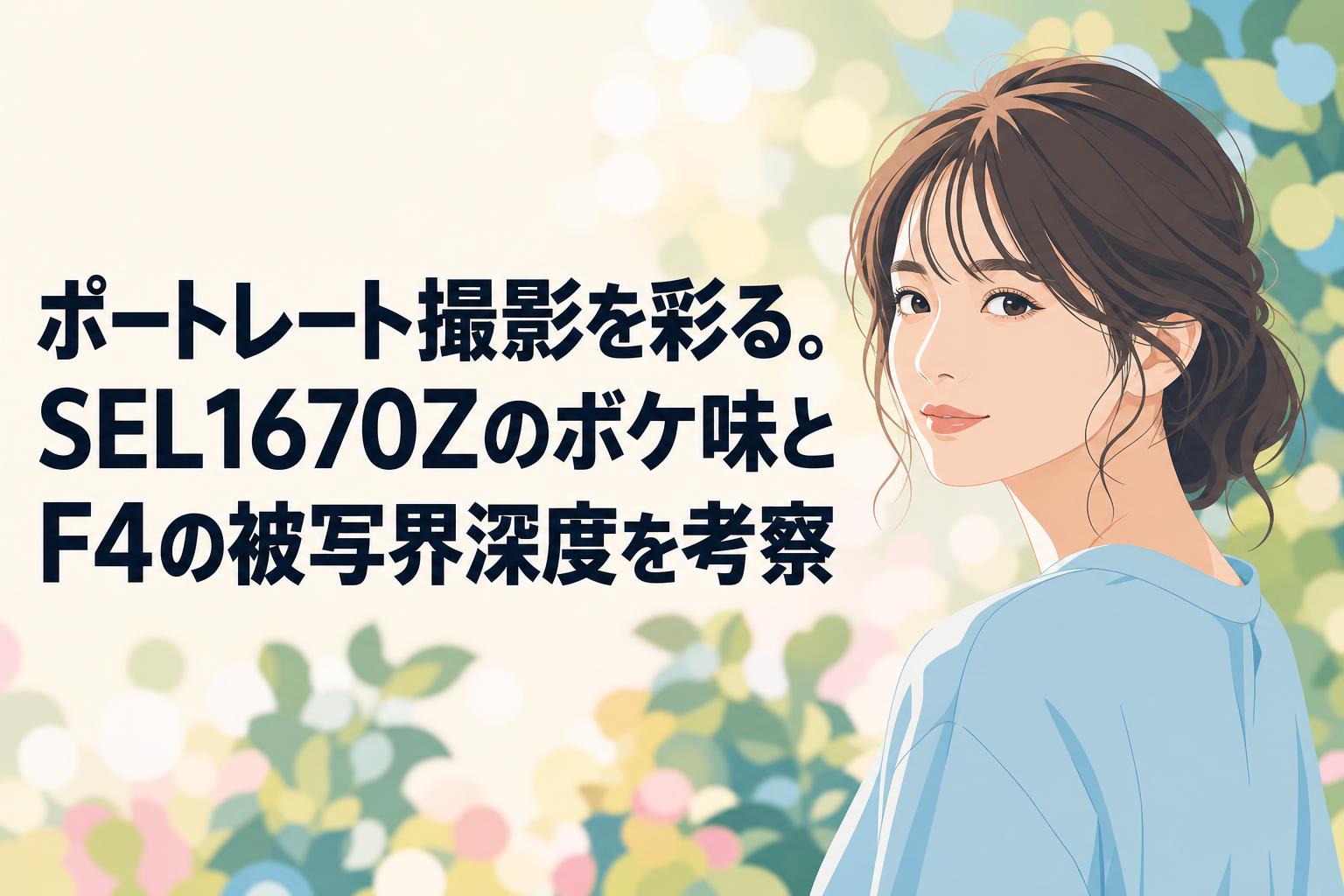 ポートレート撮影を彩る。SEL1670Zのボケ味とF4の被写界深度を考察