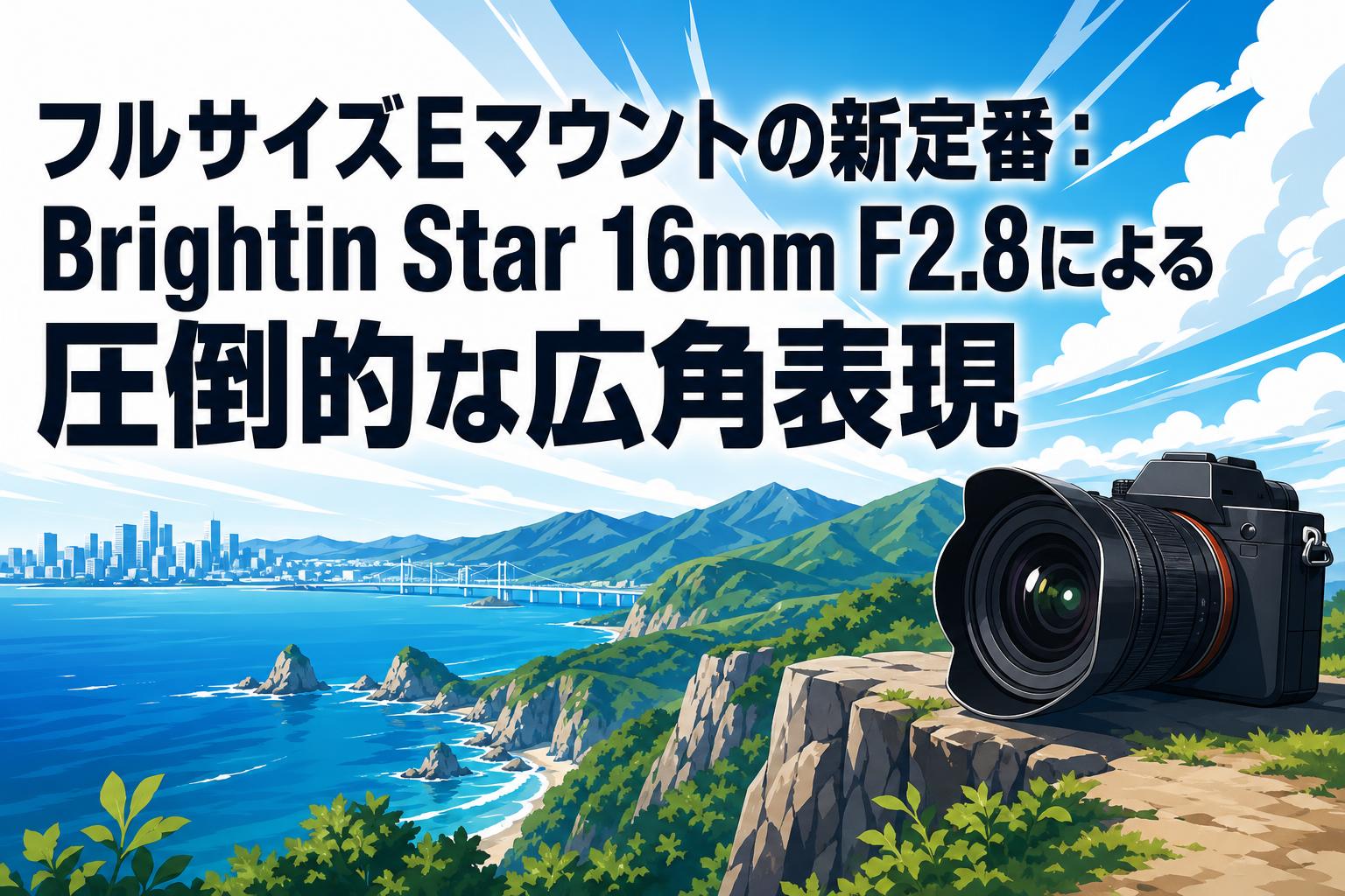 フルサイズEマウントの新定番：Brightin Star 16mm F2.8による圧倒的な広角表現