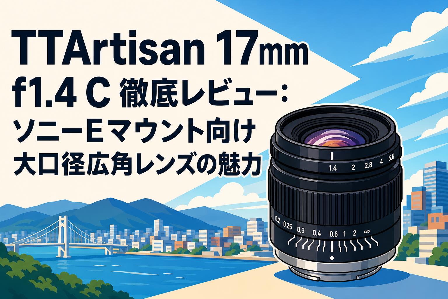 TTArtisan 17mm f1.4 C 徹底レビュー：ソニーEマウント向け大口径広角レンズの魅力