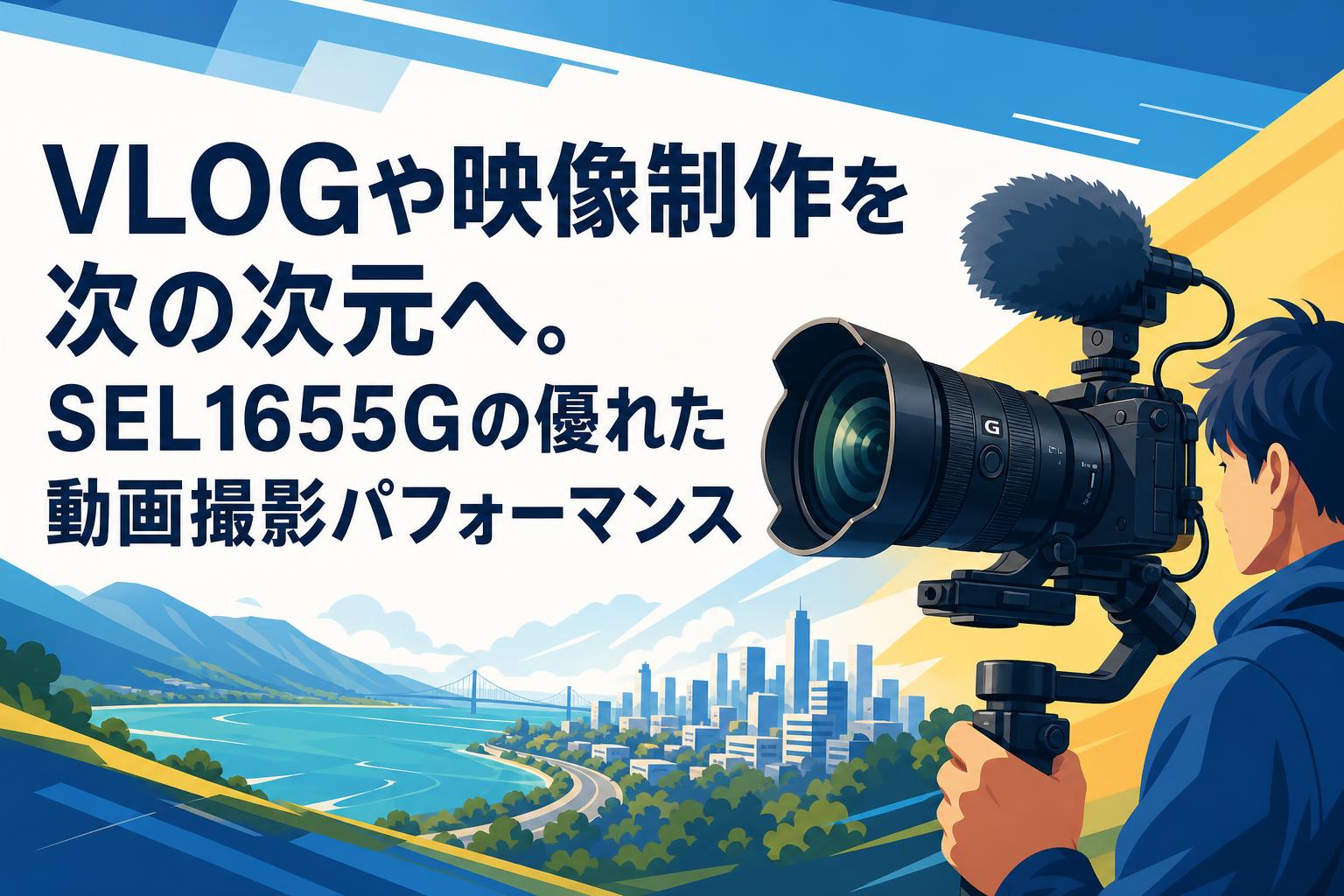 VLOGや映像制作を次の次元へ。SEL1655Gの優れた動画撮影パフォーマンス
