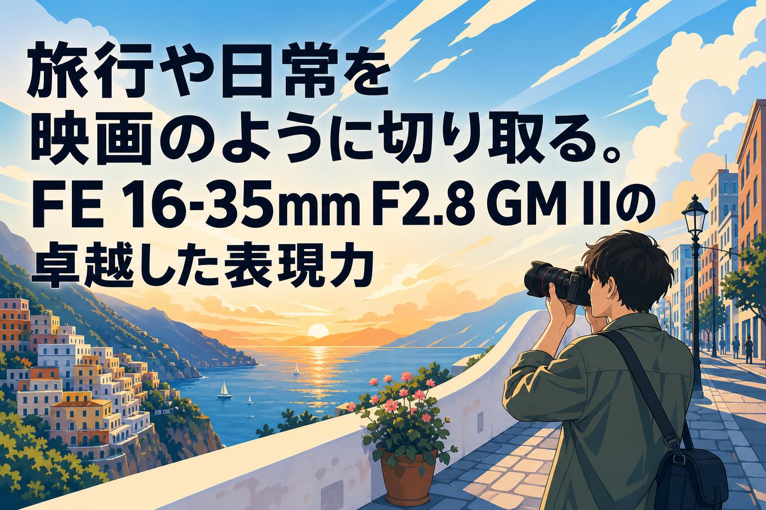 旅行や日常を映画のように切り取る。FE 16-35mm F2.8 GM IIの卓越した表現力