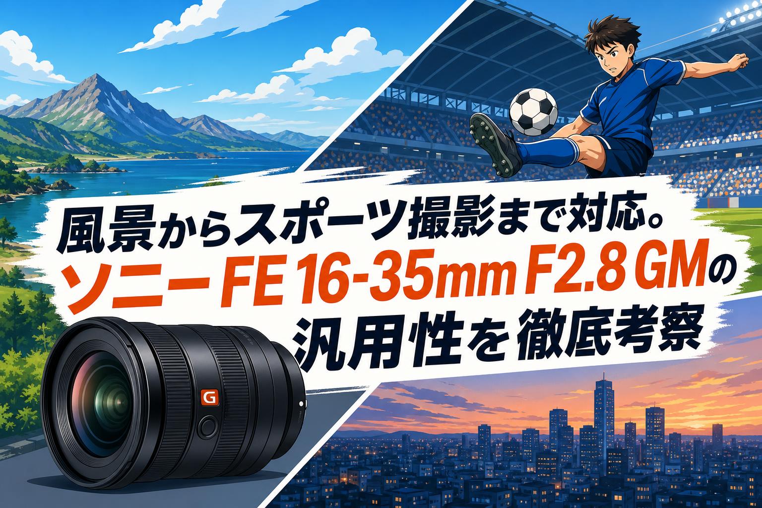 風景からスポーツ撮影まで対応。ソニー FE 16-35mm F2.8 GMの汎用性を徹底考察