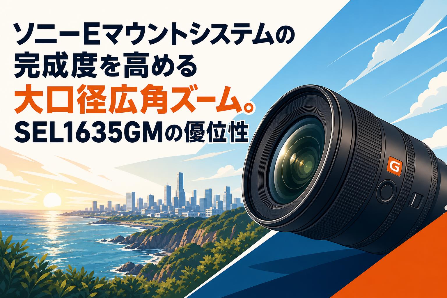 ソニーEマウントシステムの完成度を高める大口径広角ズーム。SEL1635GMの優位性