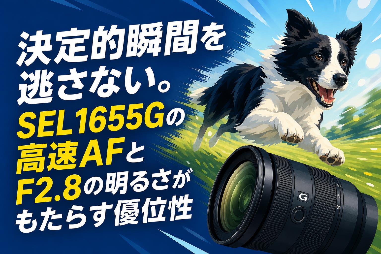 決定的瞬間を逃さない。SEL1655Gの高速AFとF2.8の明るさがもたらす優位性