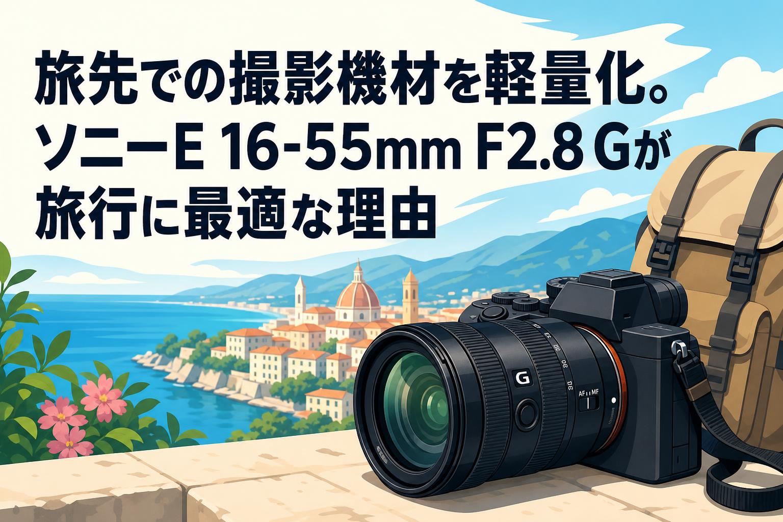旅先での撮影機材を軽量化。ソニーE 16-55mm F2.8 Gが旅行に最適な理由