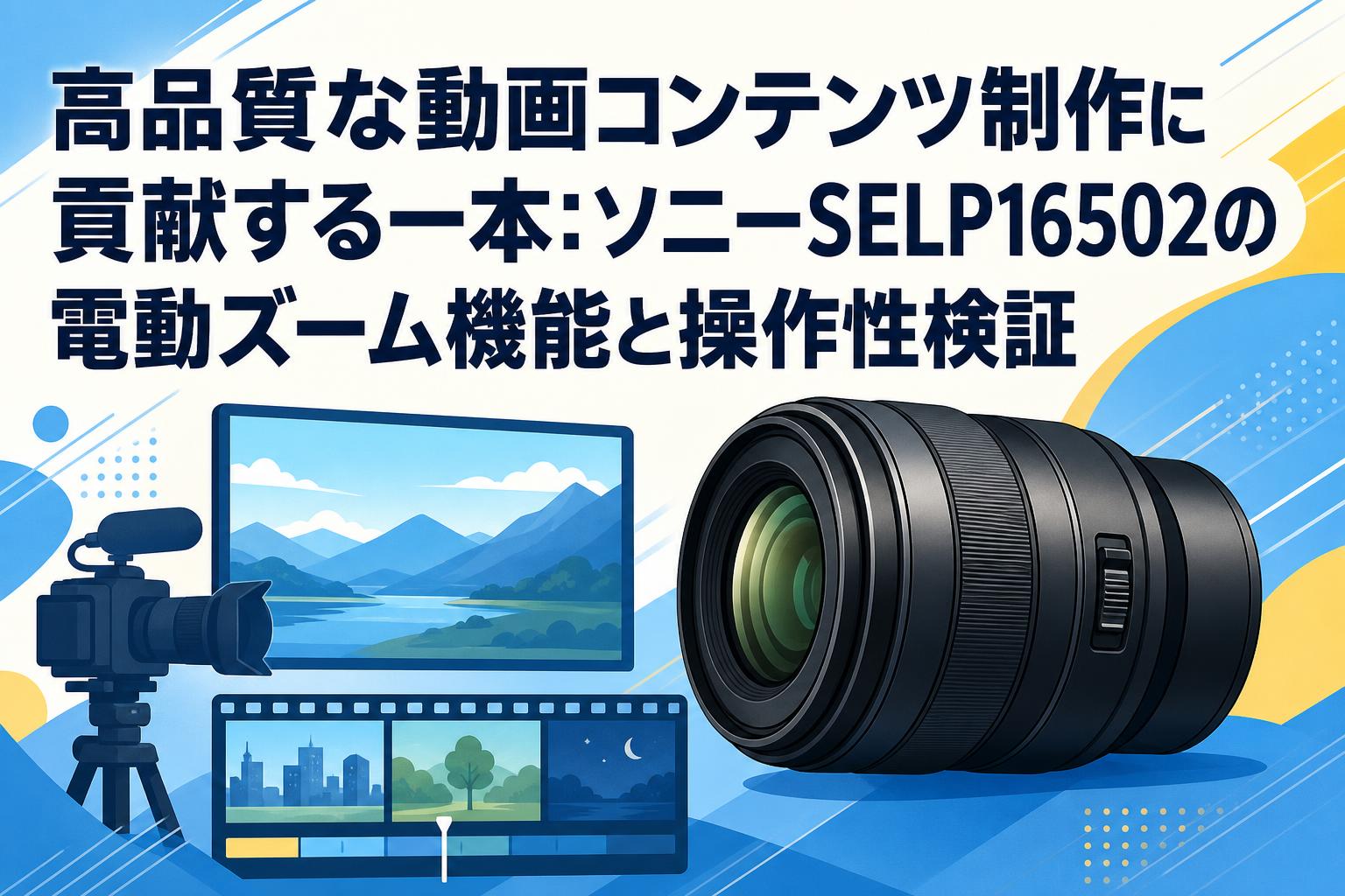 高品質な動画コンテンツ制作に貢献する一本：ソニーSELP16502の電動ズーム機能と操作性検証