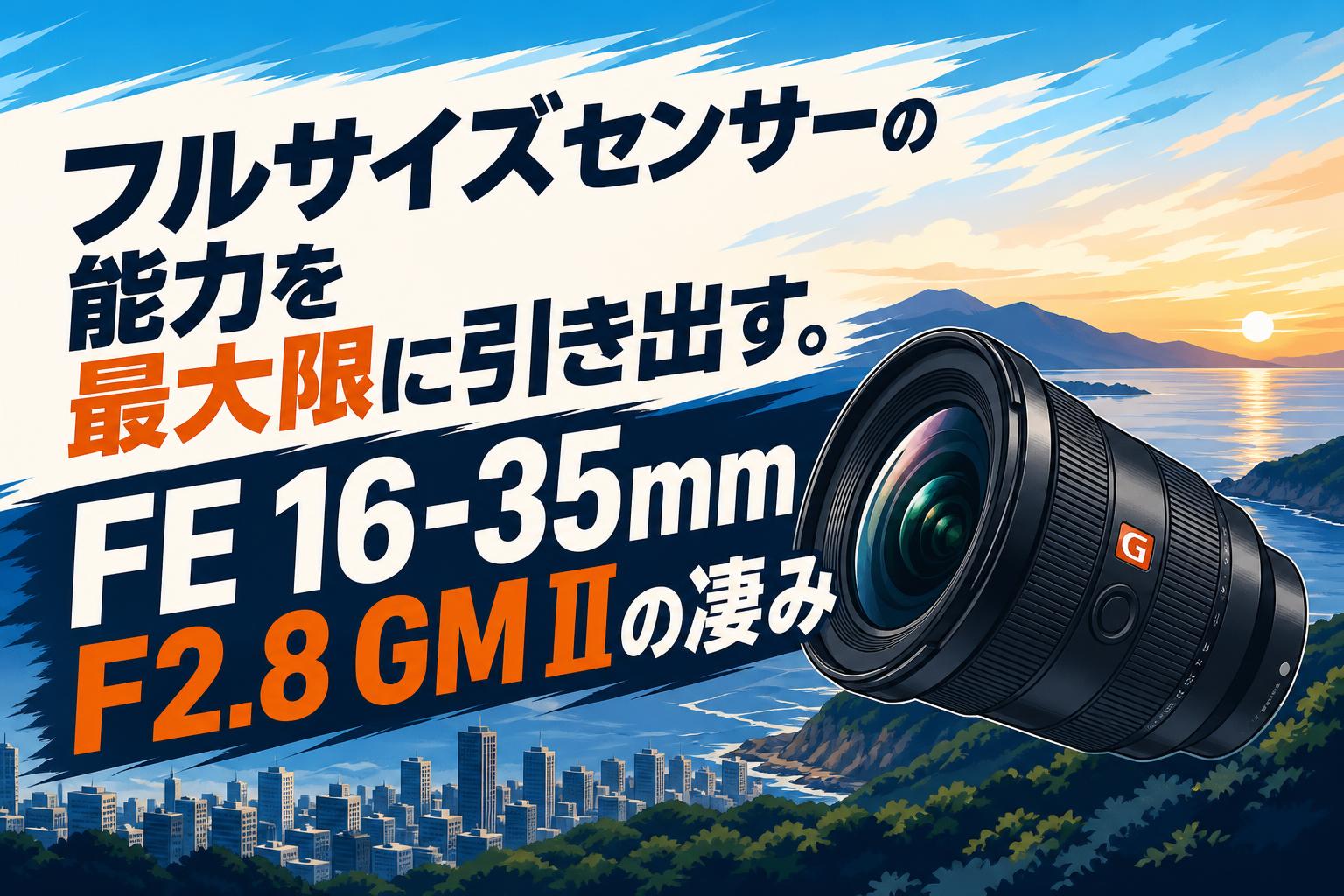 フルサイズセンサーの能力を最大限に引き出す。FE 16-35mm F2.8 GM IIの凄み