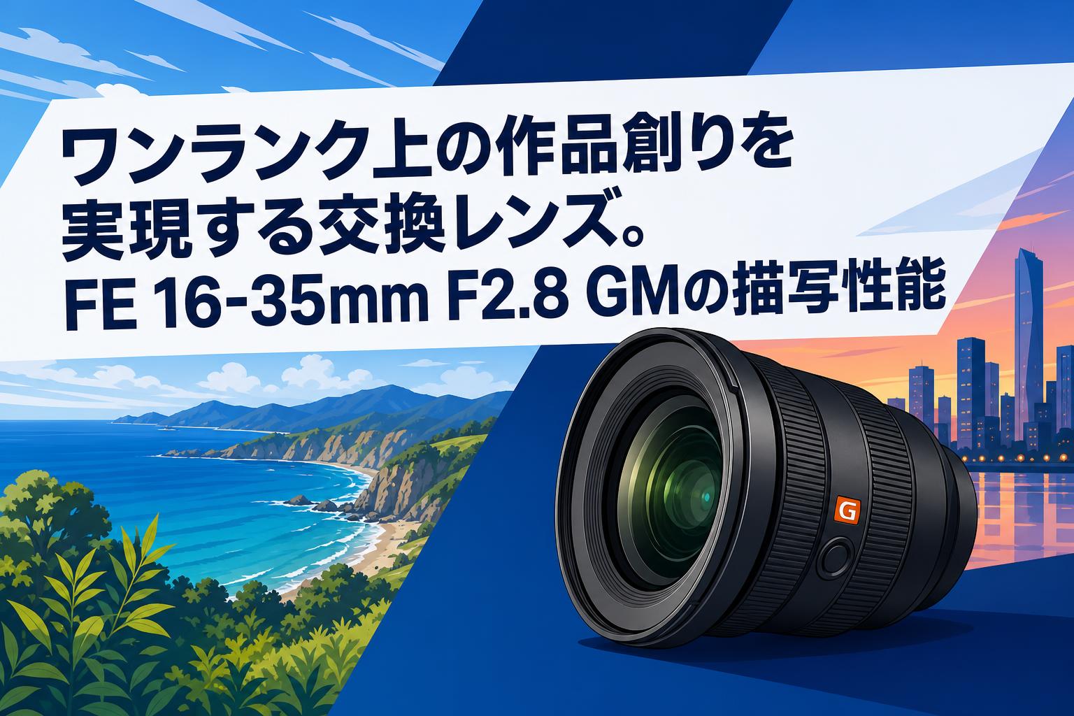 ワンランク上の作品創りを実現する交換レンズ。FE 16-35mm F2.8 GMの描写性能
