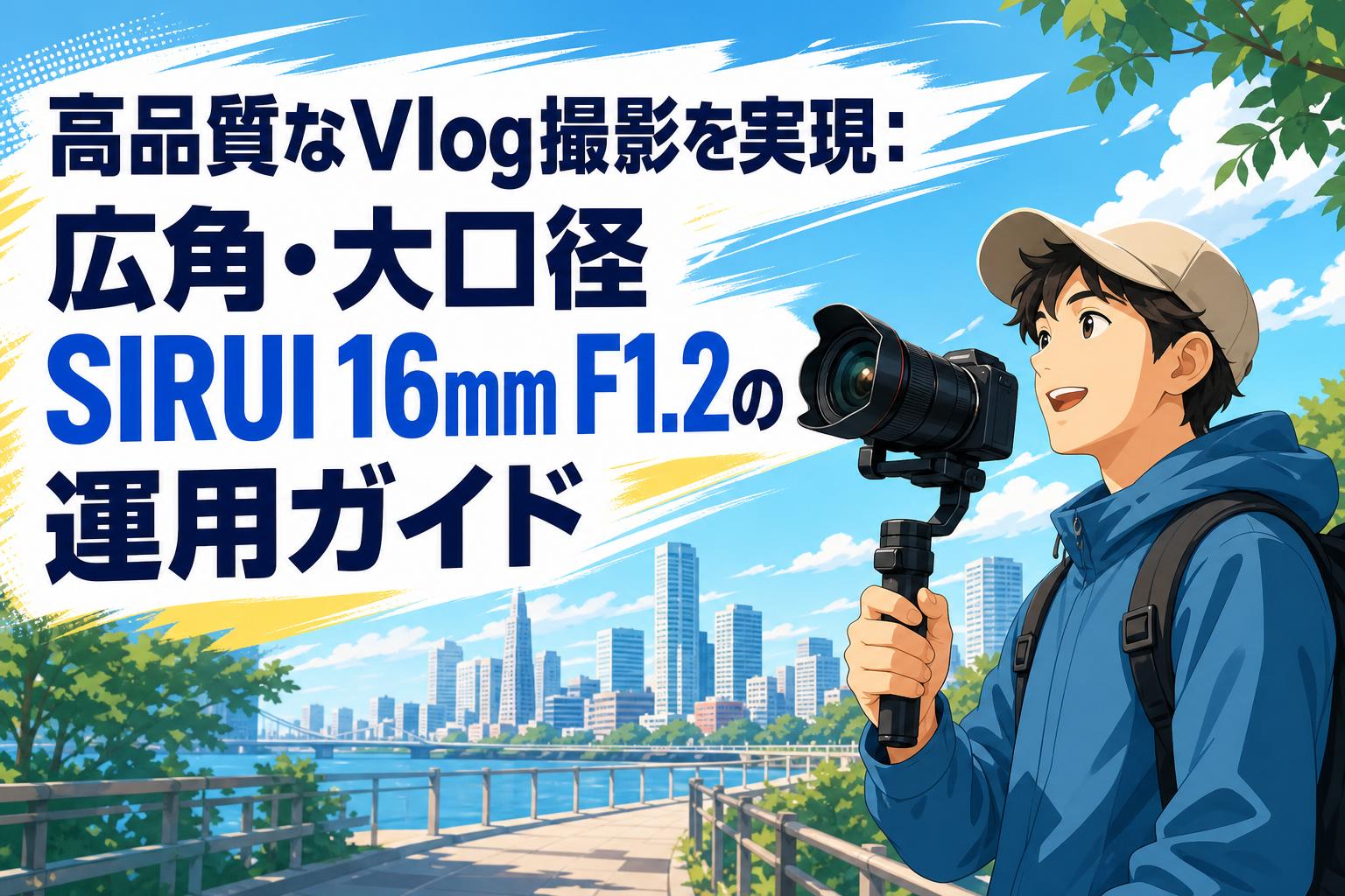 高品質なVlog撮影を実現：広角・大口径SIRUI 16mm F1.2の運用ガイド