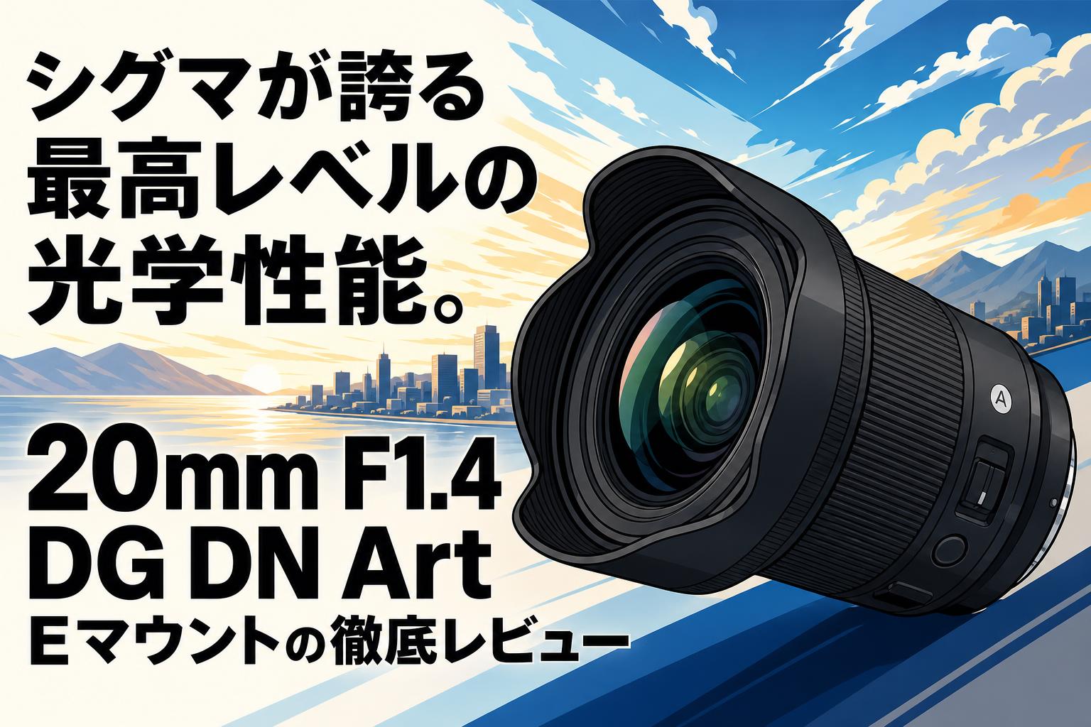 シグマが誇る最高レベルの光学性能。20mm F1.4 DG DN Art Eマウントの徹底レビュー