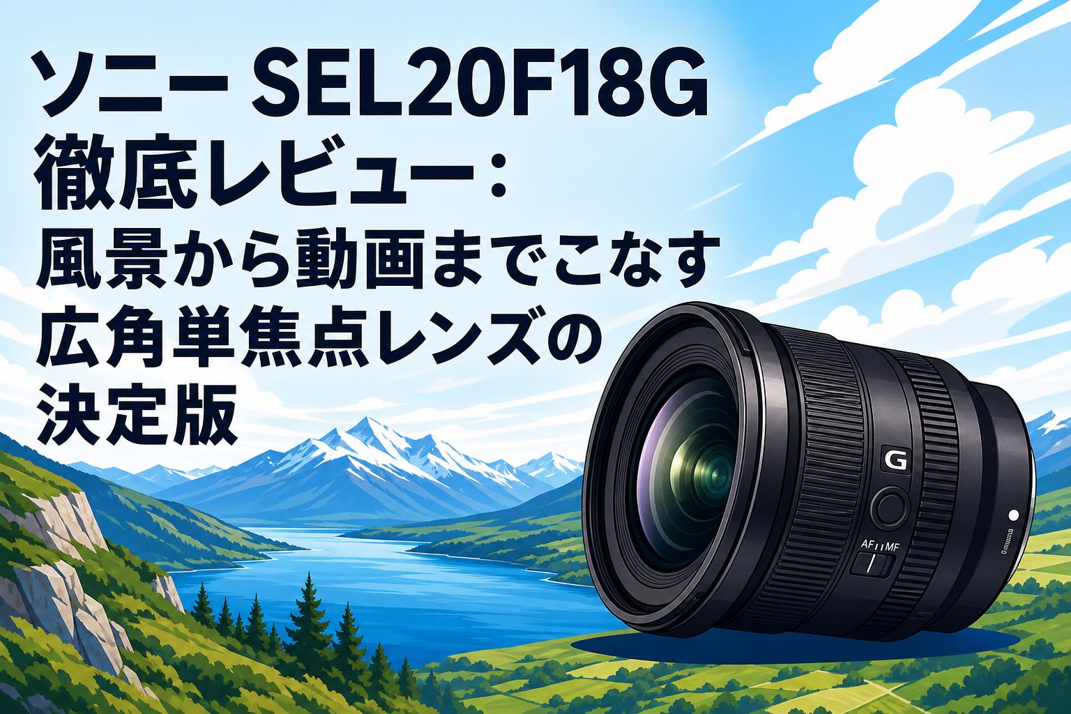 ソニー SEL20F18G 徹底レビュー：風景から動画までこなす広角単焦点レンズの決定版