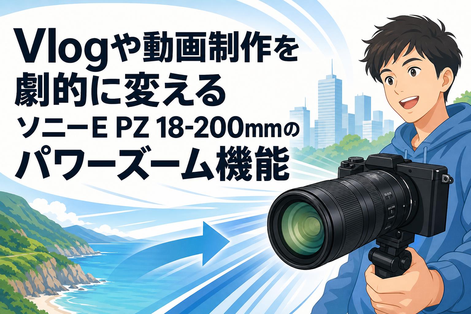 Vlogや動画制作を劇的に変えるソニーE PZ 18-200mmのパワーズーム機能