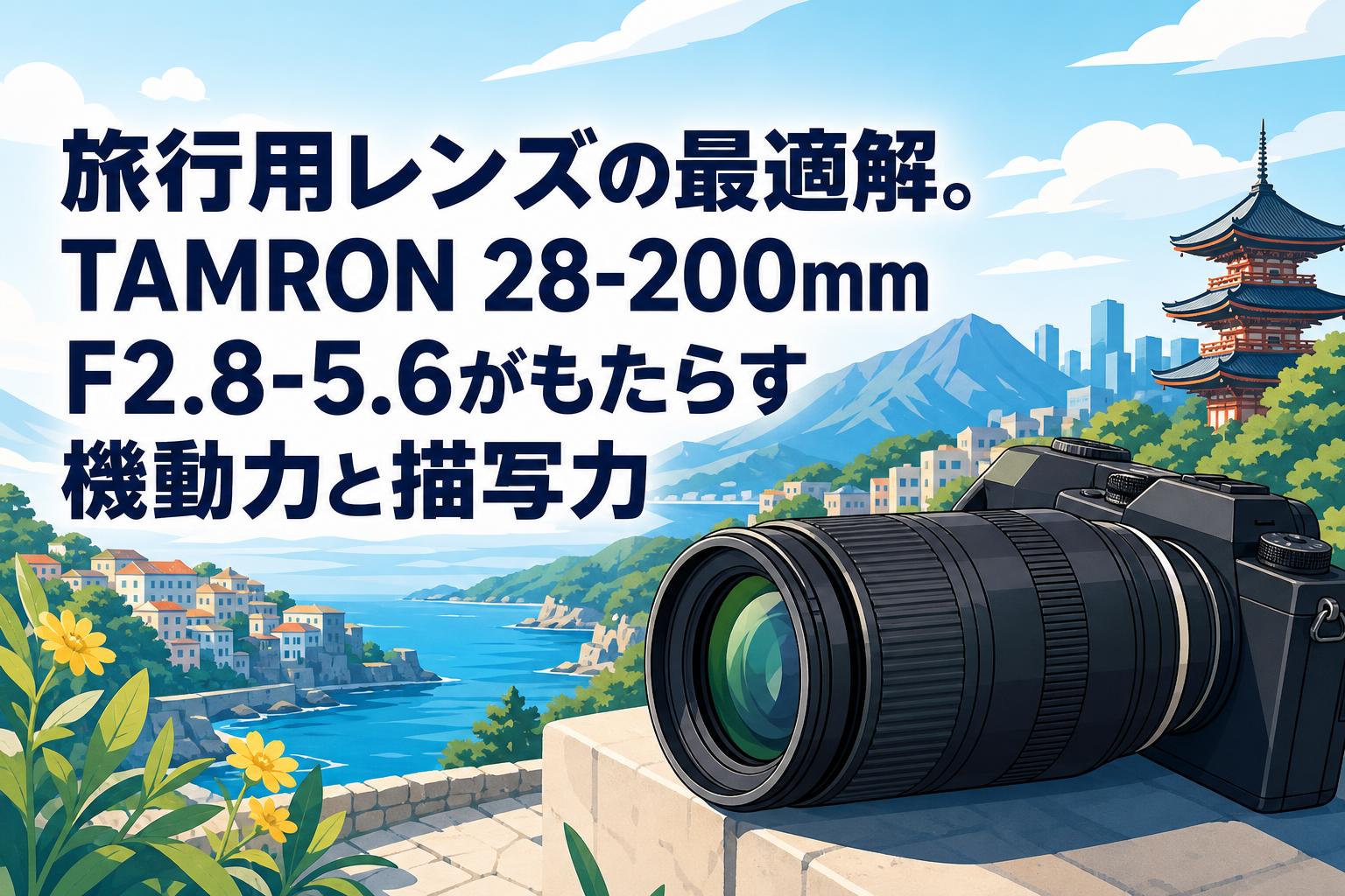 旅行用レンズの最適解。TAMRON 28-200mm F2.8-5.6がもたらす機動力と描写力