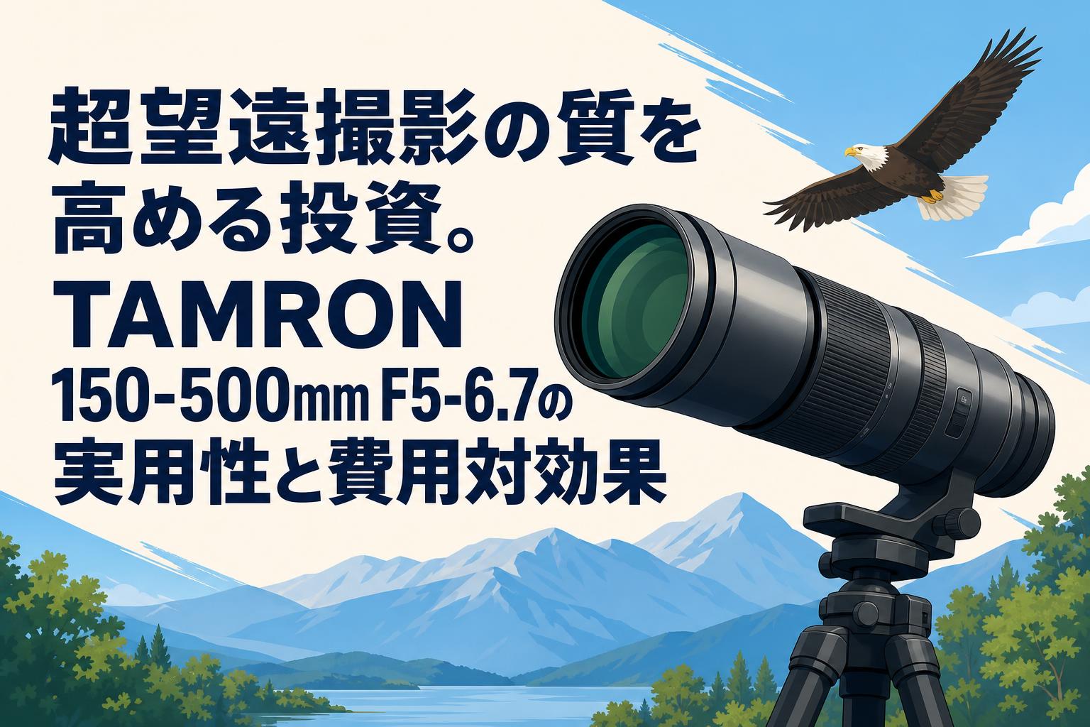 超望遠撮影の質を高める投資。TAMRON 150-500mm F5-6.7の実用性と費用対効果