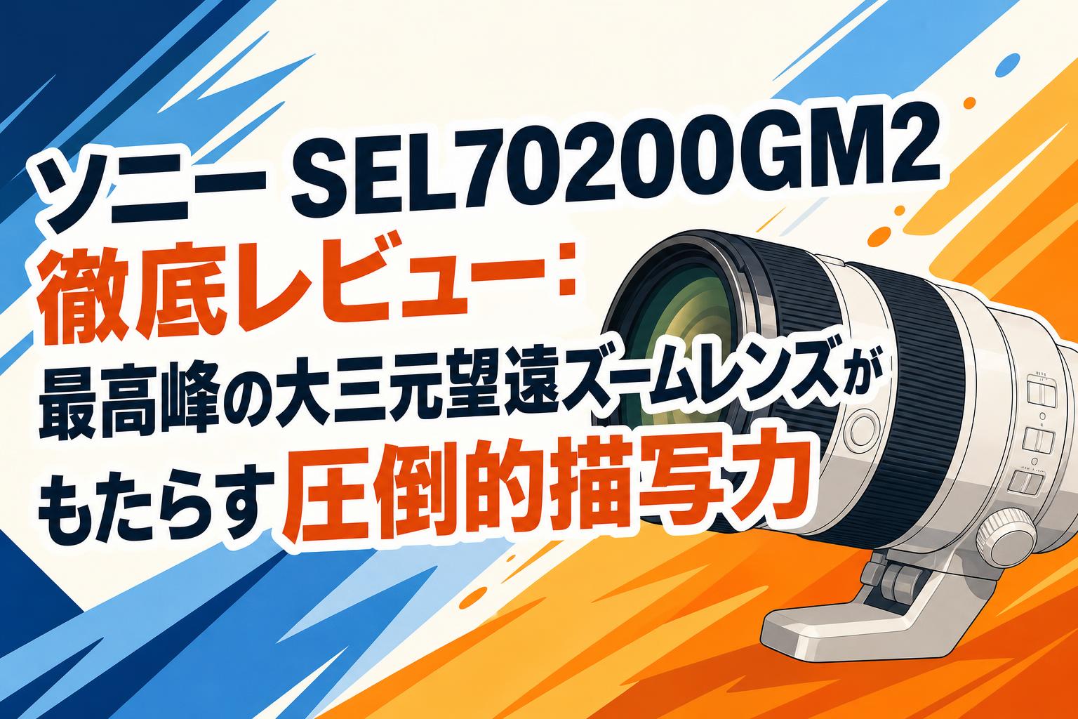 ソニー SEL70200GM2 徹底レビュー：最高峰の大三元望遠ズームレンズがもたらす圧倒的描写力