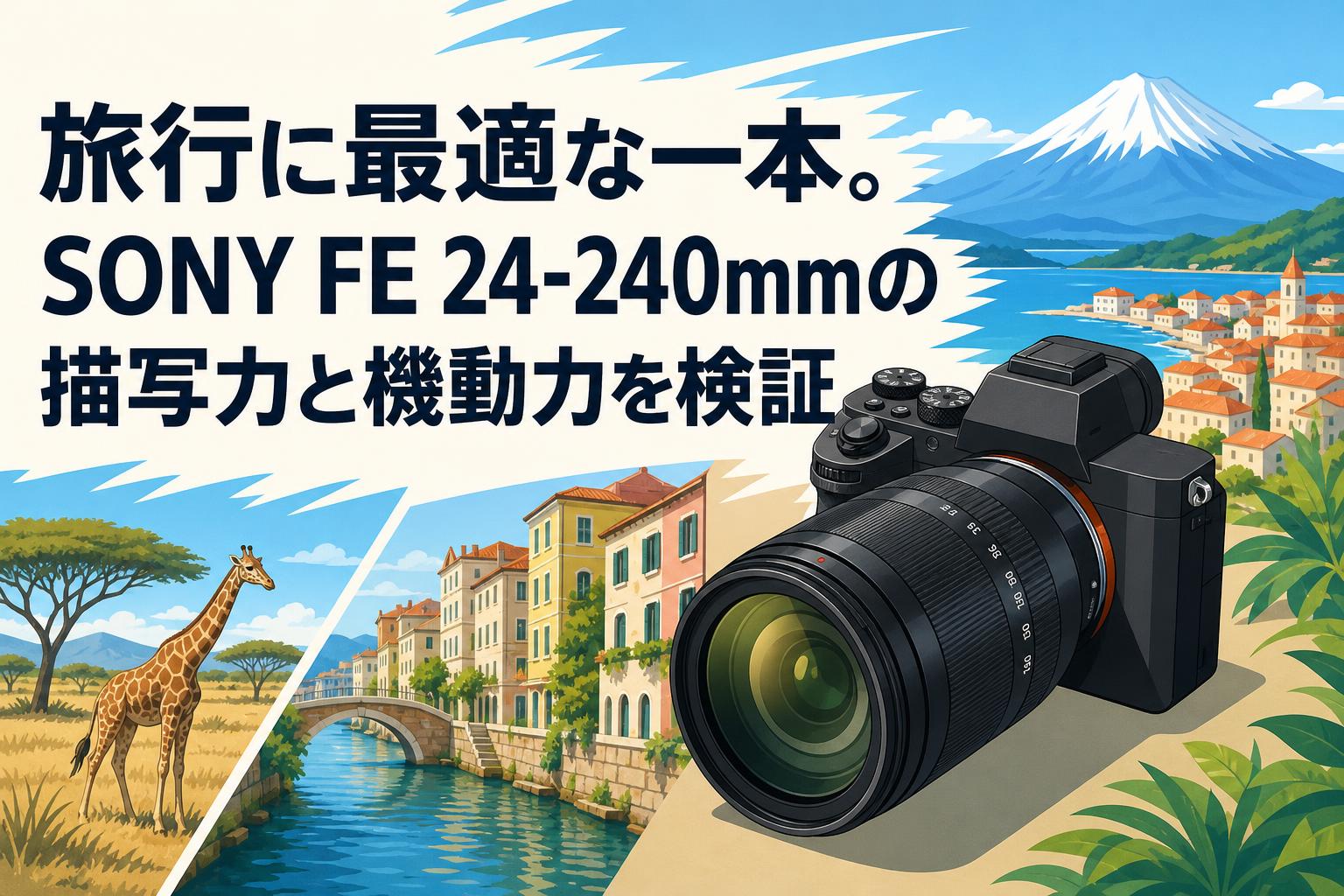 旅行に最適な一本。SONY FE 24-240mmの描写力と機動力を検証