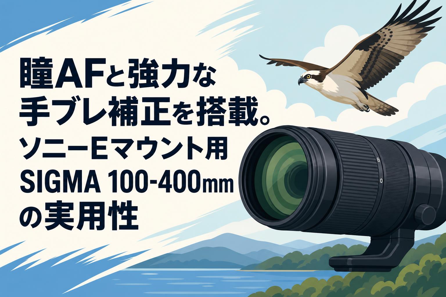 瞳AFと強力な手ブレ補正を搭載。ソニーEマウント用SIGMA 100-400mmの実用性