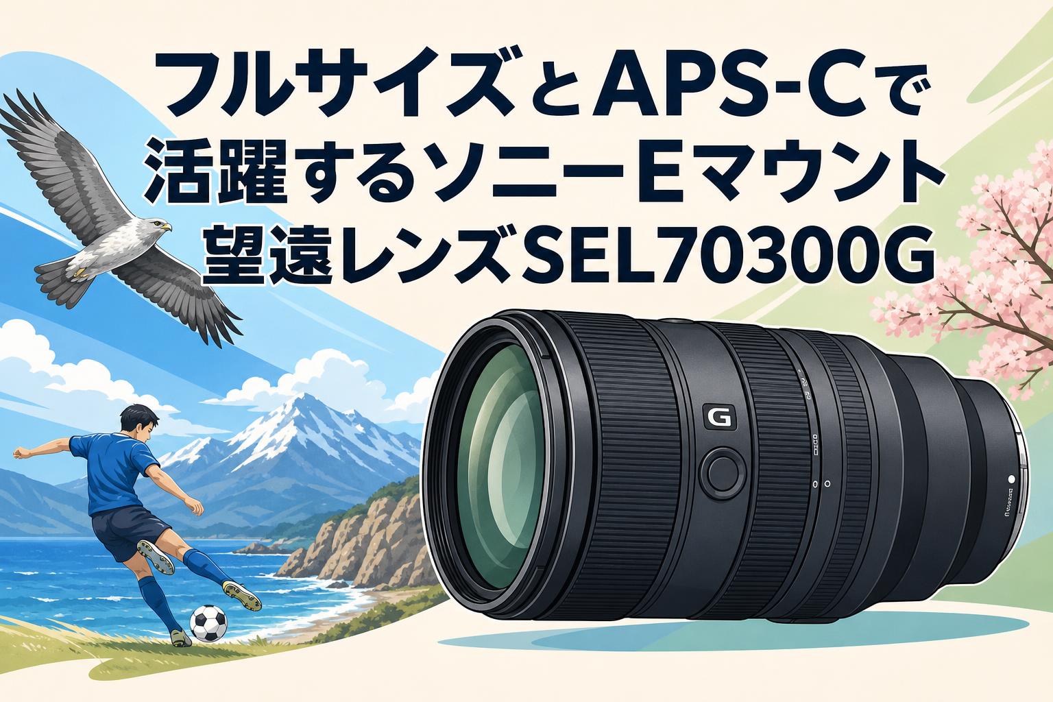 フルサイズとAPS-Cで活躍するソニーEマウント望遠レンズSEL70300G