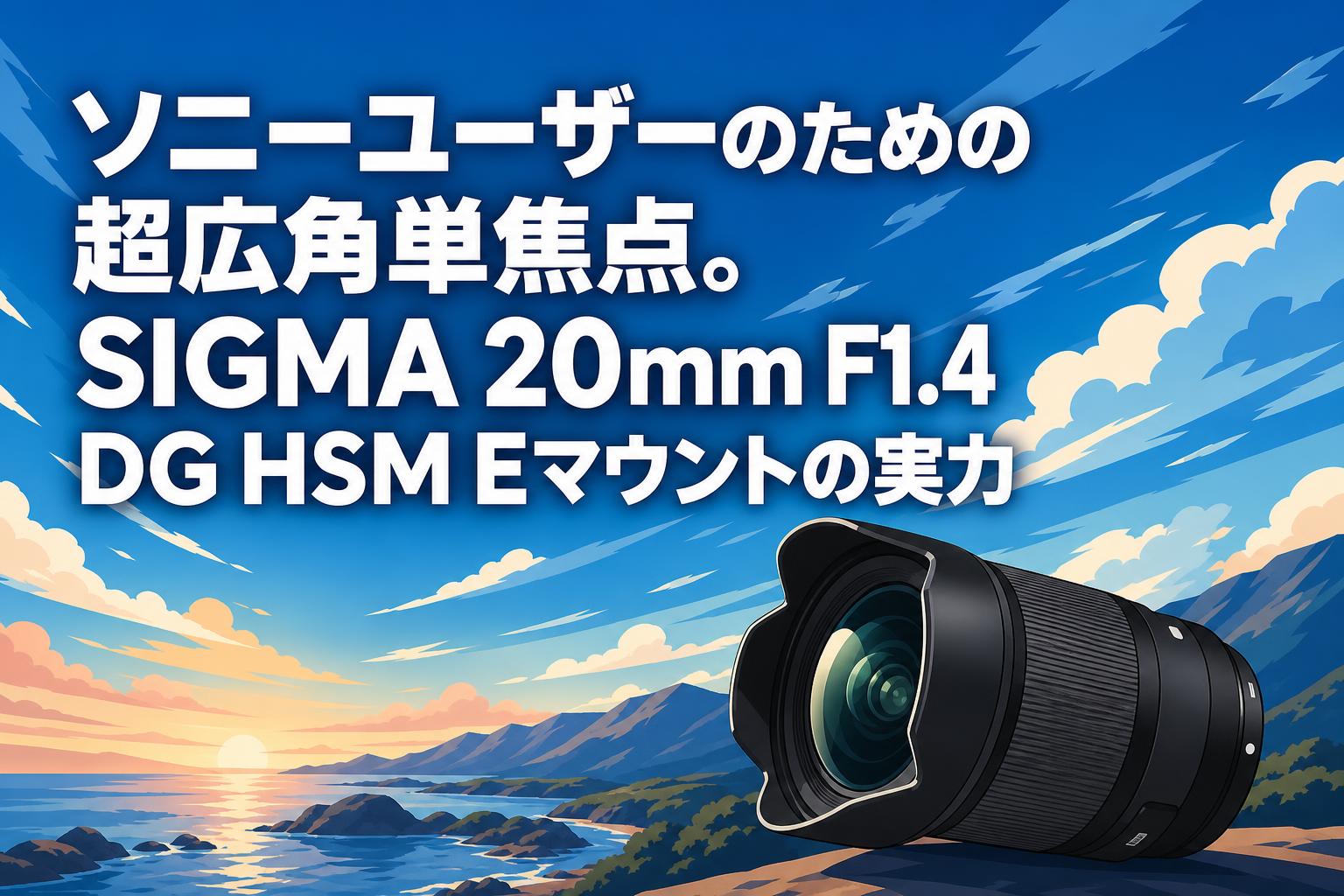 ソニーユーザーのための超広角単焦点。SIGMA 20mm F1.4 DG HSM Eマウントの実力