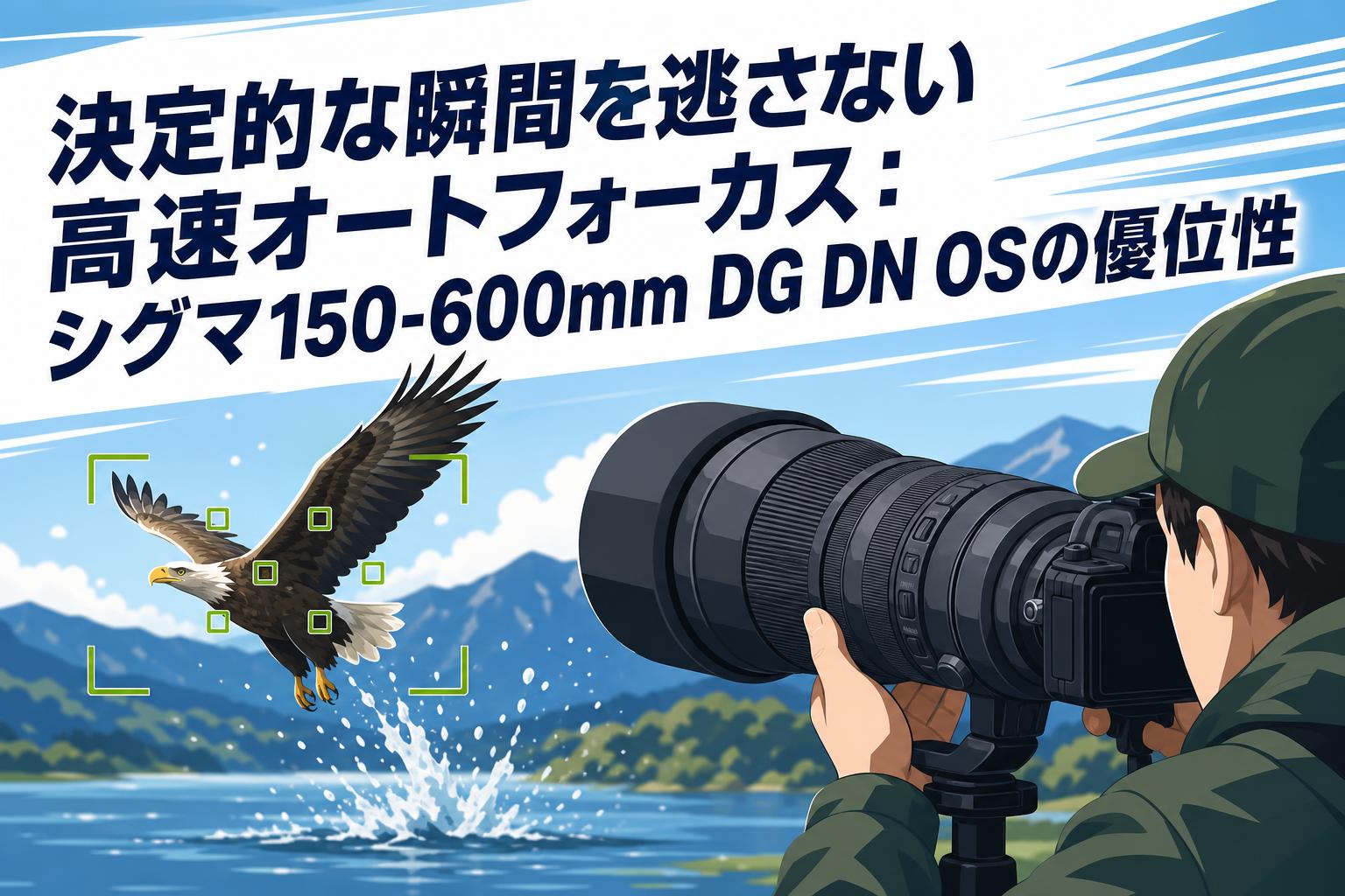 決定的な瞬間を逃さない高速オートフォーカス：シグマ150-600mm DG DN OSの優位性