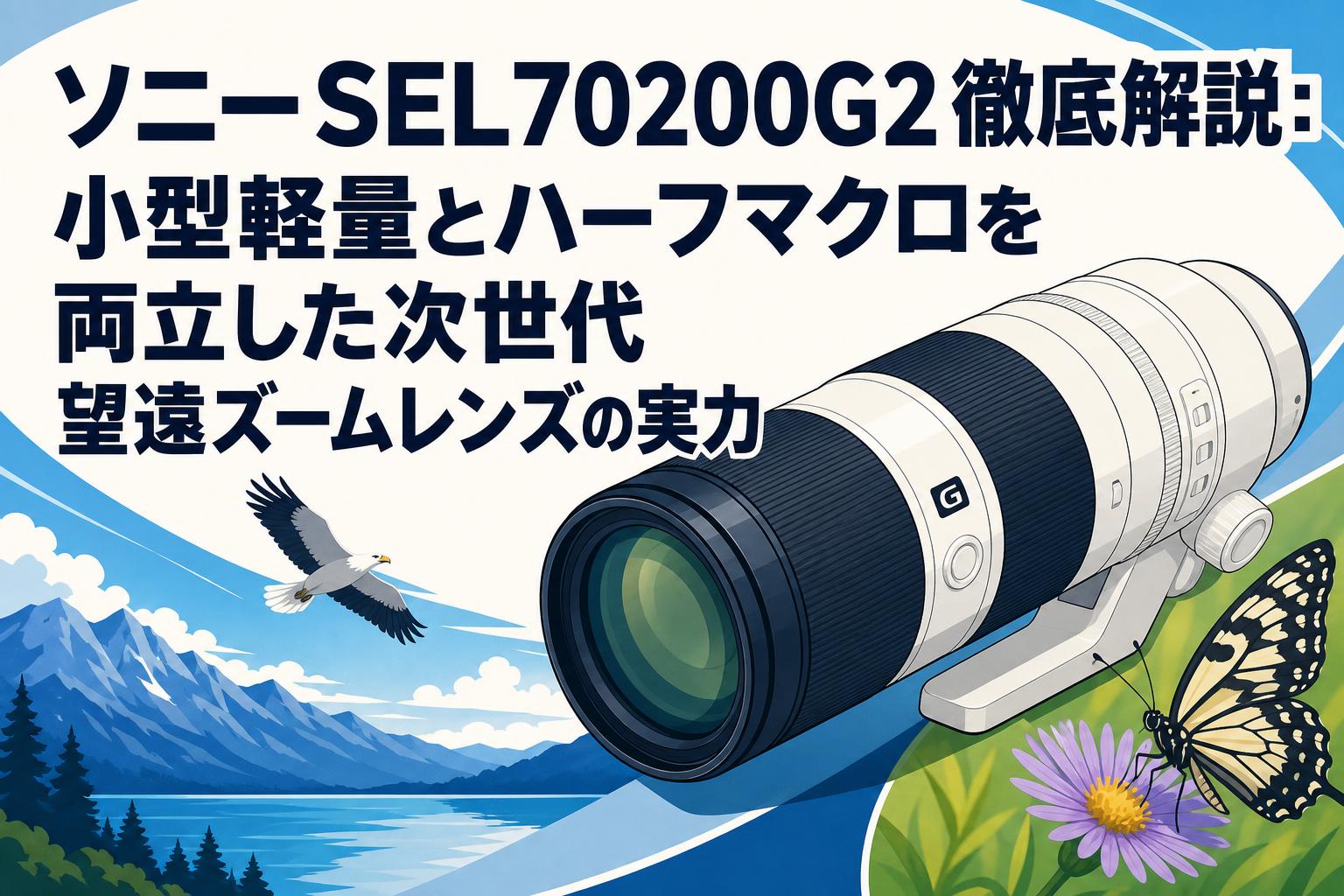 ソニーSEL70200G2徹底解説：小型軽量とハーフマクロを両立した次世代望遠ズームレンズの実力