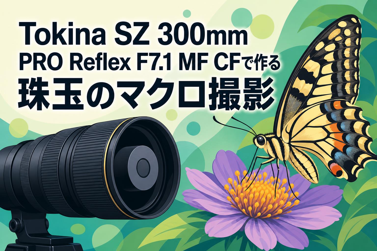 Tokina SZ 300mm PRO Reflex F7.1 MF CFで作る珠玉のマクロ撮影