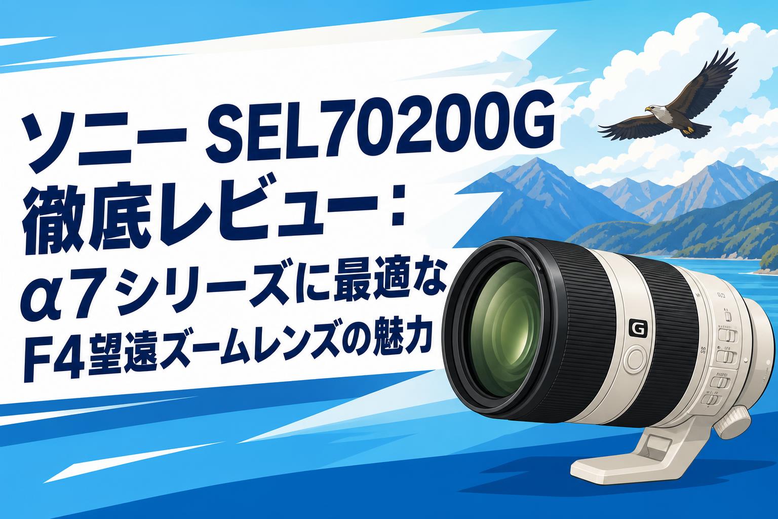ソニー SEL70200G 徹底レビュー：α7シリーズに最適なF4望遠ズームレンズの魅力