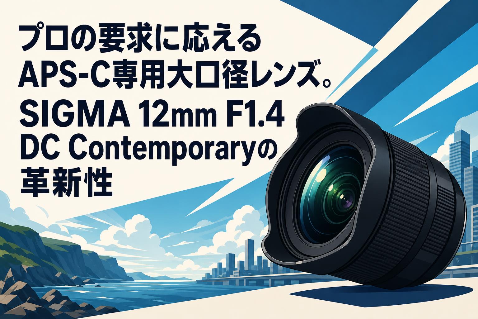 プロの要求に応えるAPS-C専用大口径レンズ。SIGMA 12mm F1.4 DC Contemporaryの革新性
