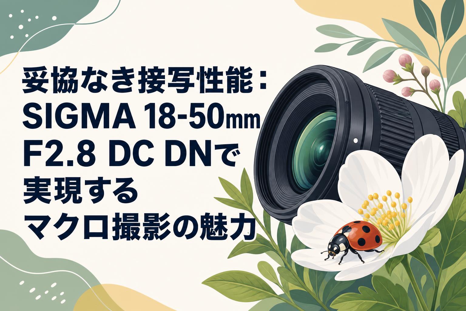 妥協なき接写性能：SIGMA 18-50mm F2.8 DC DNで実現するマクロ撮影の魅力