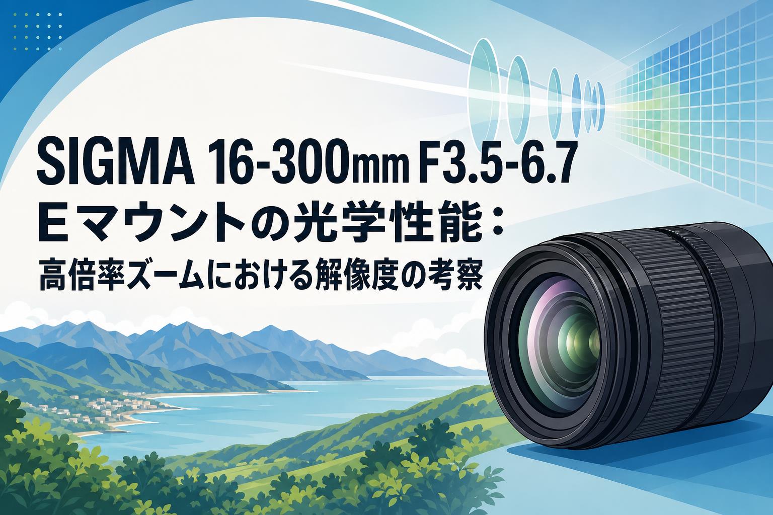 SIGMA 16-300mm F3.5-6.7 Eマウントの光学性能：高倍率ズームにおける解像度の考察