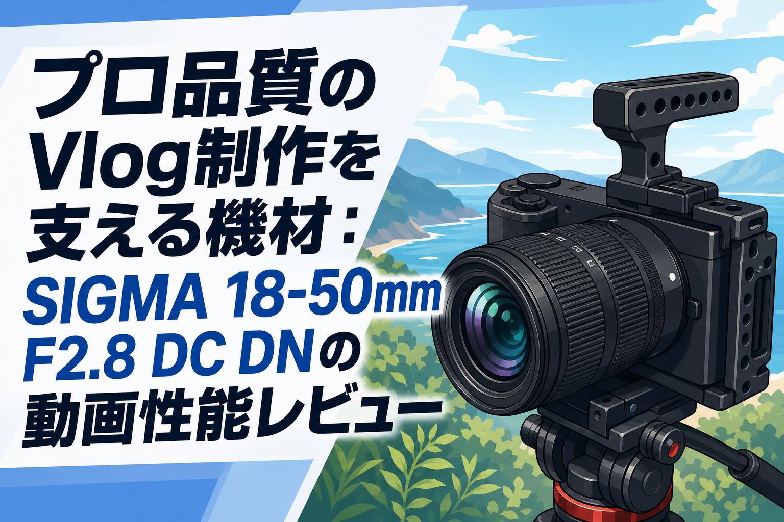 プロ品質のVlog制作を支える機材：SIGMA 18-50mm F2.8 DC DNの動画性能レビュー