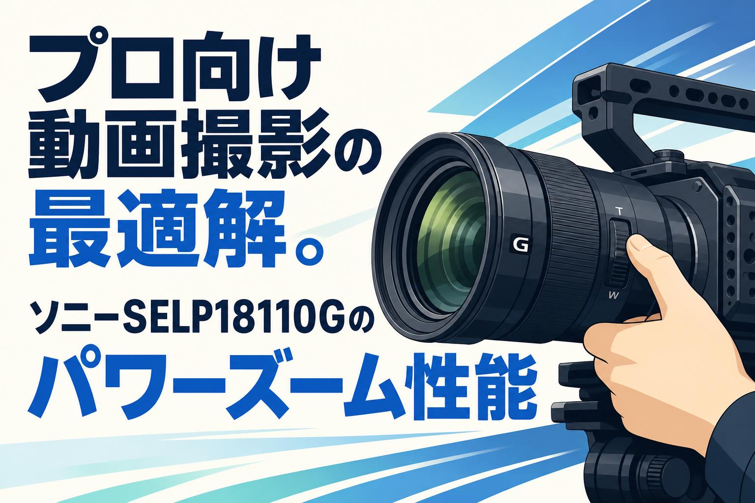 プロ向け動画撮影の最適解。ソニーSELP18110Gのパワーズーム性能
