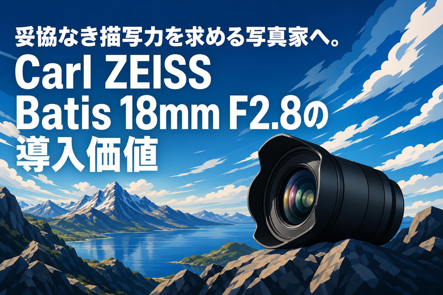 妥協なき描写力を求める写真家へ。Carl ZEISS Batis 18mm F2.8の導入価値