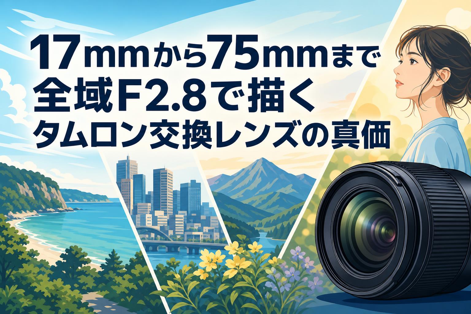 17mmから75mmまで全域F2.8で描くタムロン交換レンズの真価
