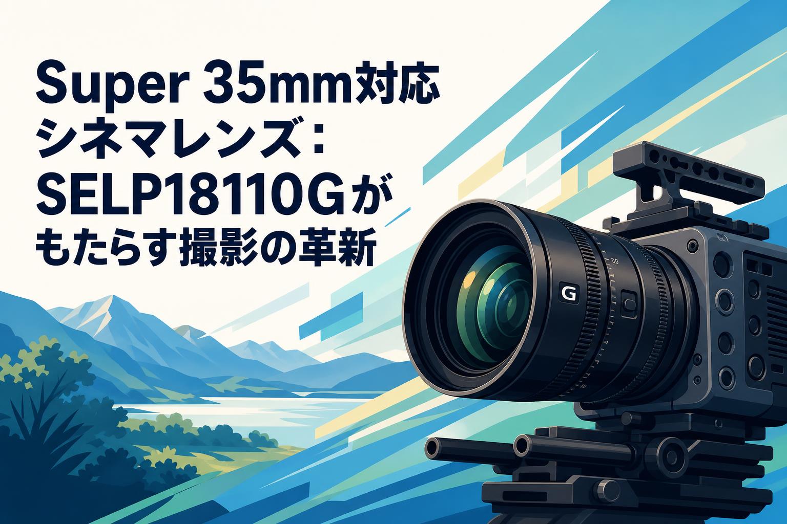 Super 35mm対応シネマレンズ：SELP18110Gがもたらす撮影の革新