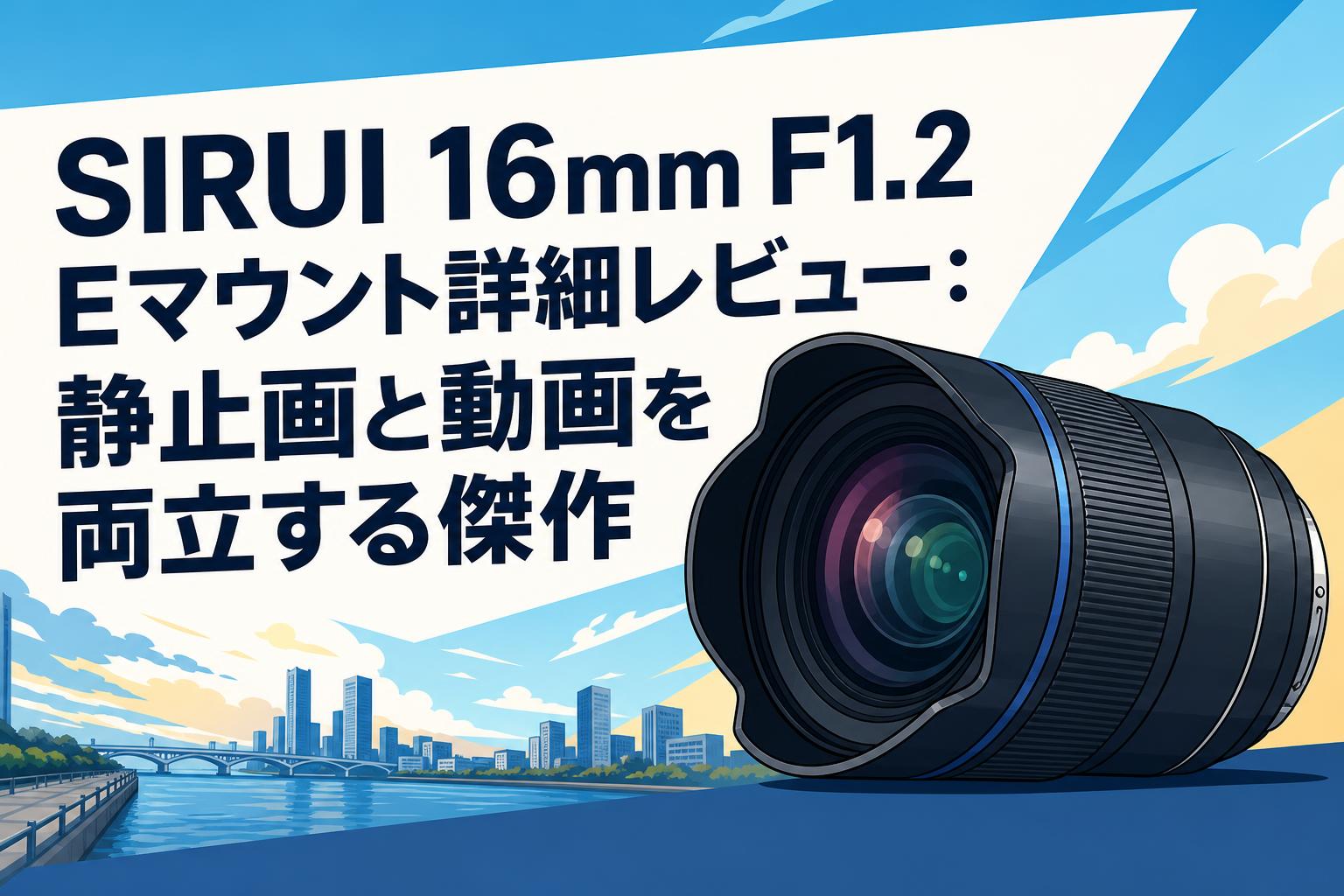 SIRUI 16mm F1.2 Eマウント詳細レビュー：静止画と動画を両立する傑作