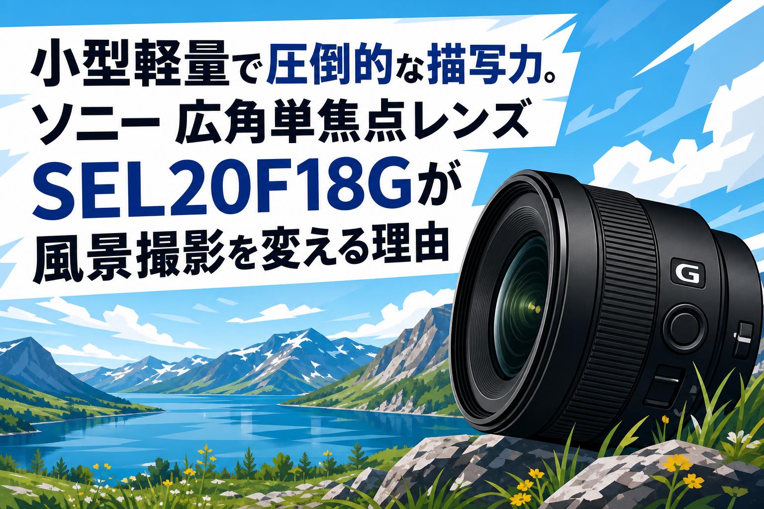 小型軽量で圧倒的な描写力。ソニー 広角単焦点レンズ SEL20F18Gが風景撮影を変える理由