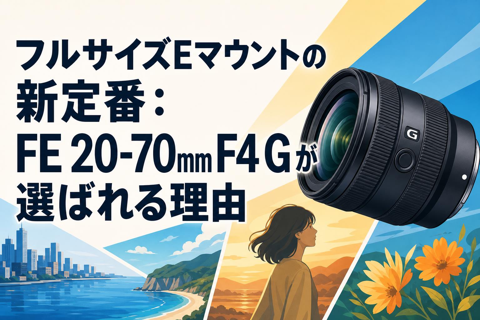 フルサイズEマウントの新定番：FE 20-70mm F4 Gが選ばれる理由