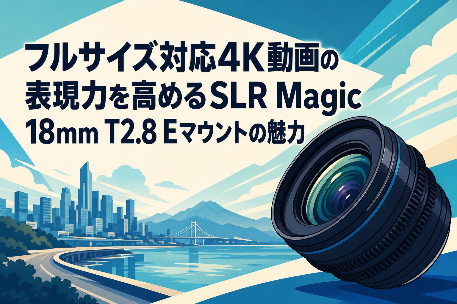 フルサイズ対応4K動画の表現力を高めるSLR Magic 18mm T2.8 Eマウントの魅力