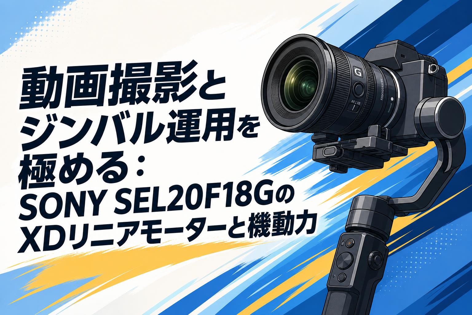 動画撮影とジンバル運用を極める：SONY SEL20F18GのXDリニアモーターと機動力