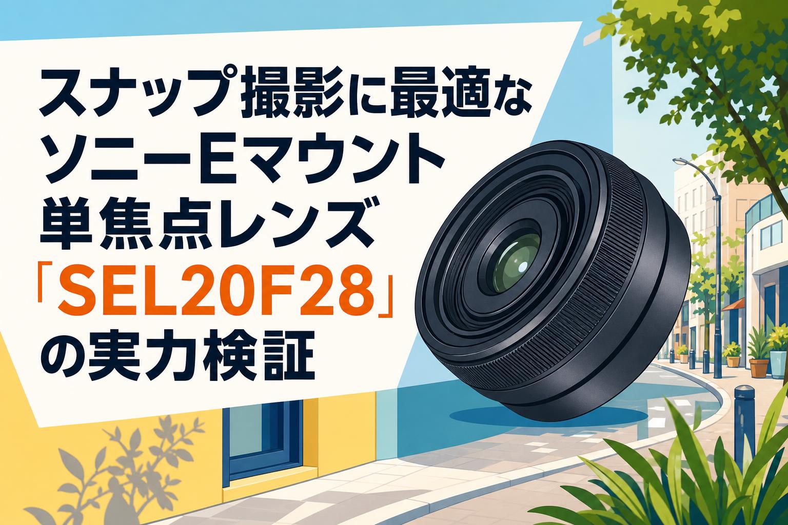 スナップ撮影に最適なソニーEマウント単焦点レンズ「SEL20F28」の実力検証