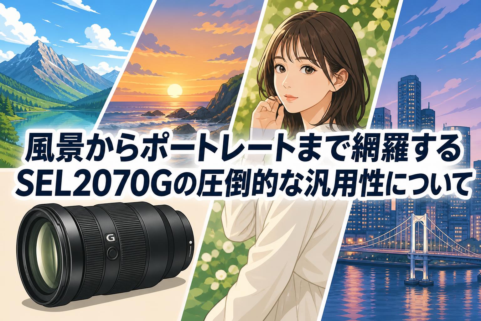 風景からポートレートまで網羅するSEL2070Gの圧倒的な汎用性について