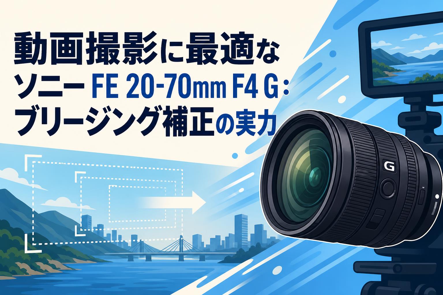 動画撮影に最適なソニー FE 20-70mm F4 G：ブリージング補正の実力