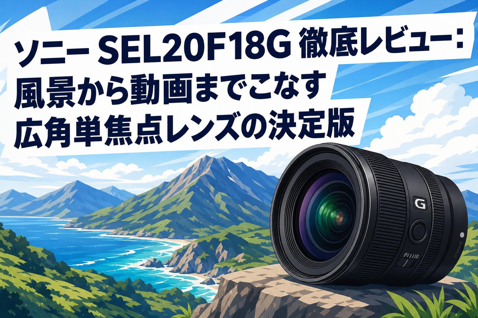 ソニー SEL20F18G 徹底レビュー：風景から動画までこなす広角単焦点レンズの決定版