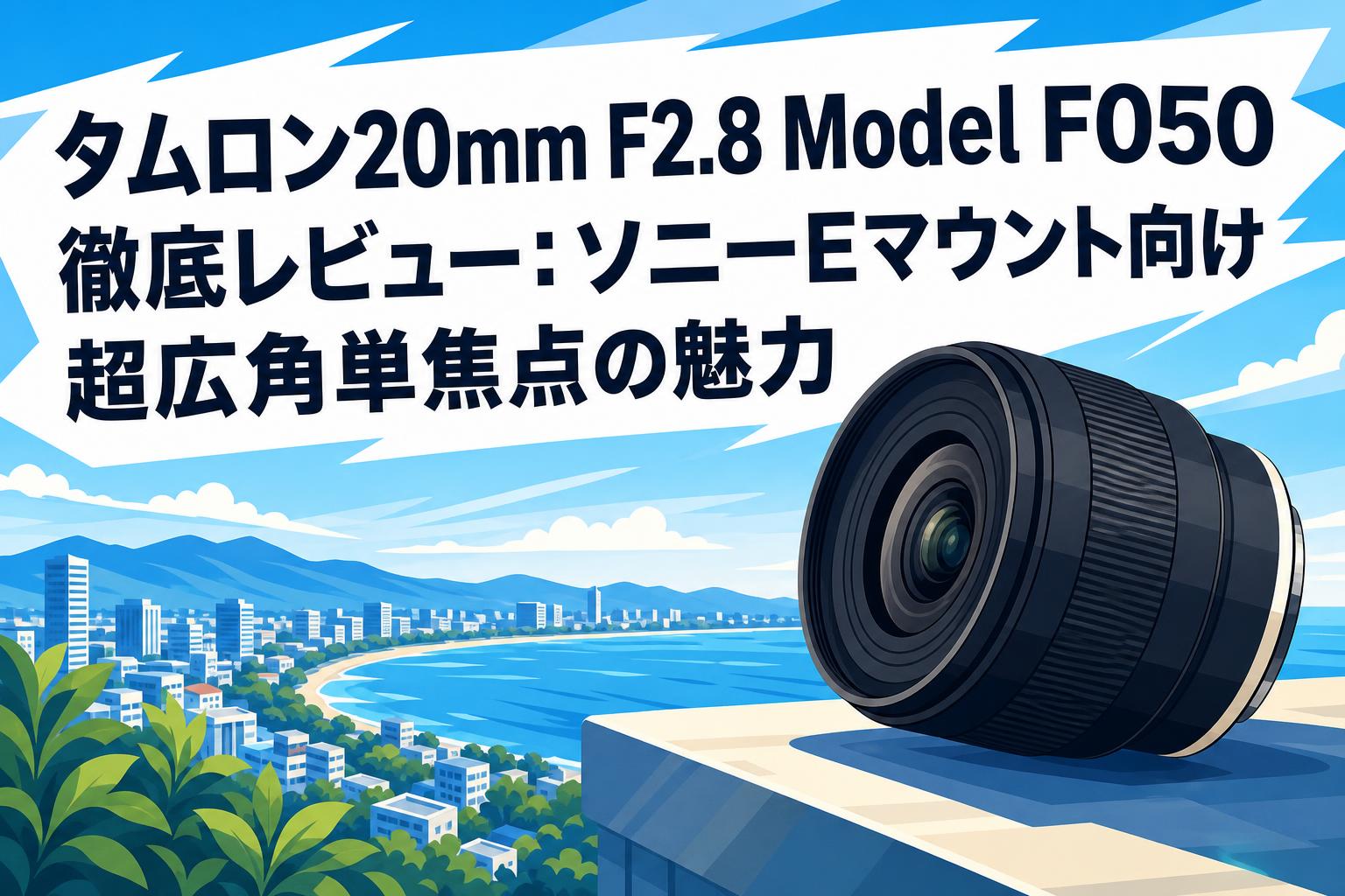 タムロン20mm F2.8 Model F050徹底レビュー：ソニーEマウント向け超広角単焦点の魅力